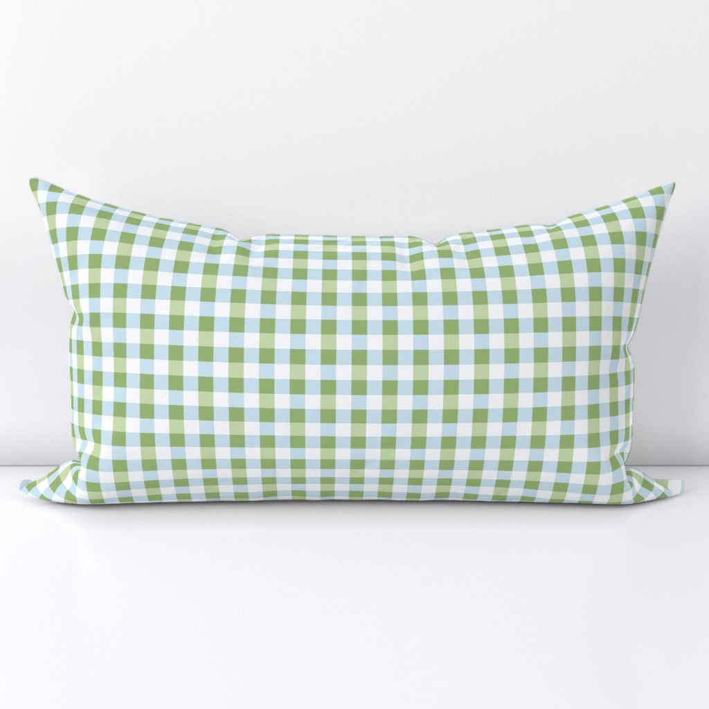 Stockholm Gingham basil aqua