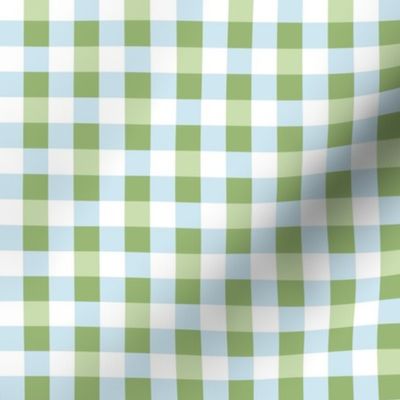 Stockholm Gingham basil aqua