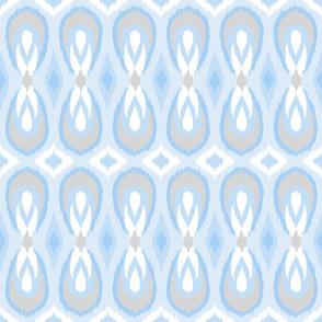 teardrop ikat pale blue