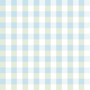 Stockholm Gingham aqua basil