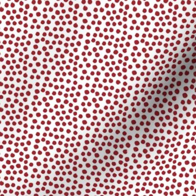 4" Red Polka Dots