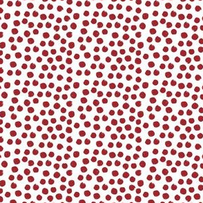 4" Red Polka Dots
