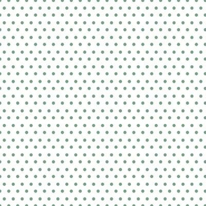 8" Sage Green Polka Dots