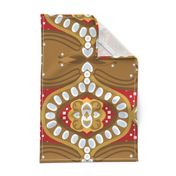 18" Gingerbread Square 3 | Red