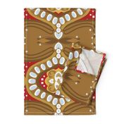 18" Gingerbread Square 3 | Red