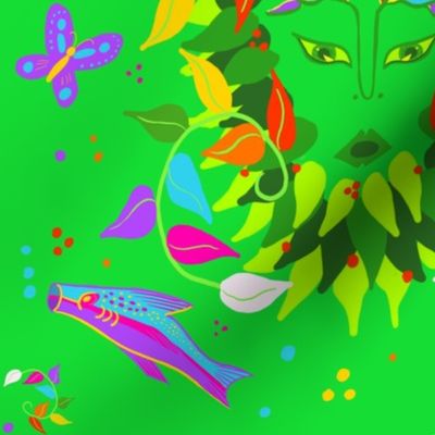 Green Woman Fantasy by Dulciart,LLC