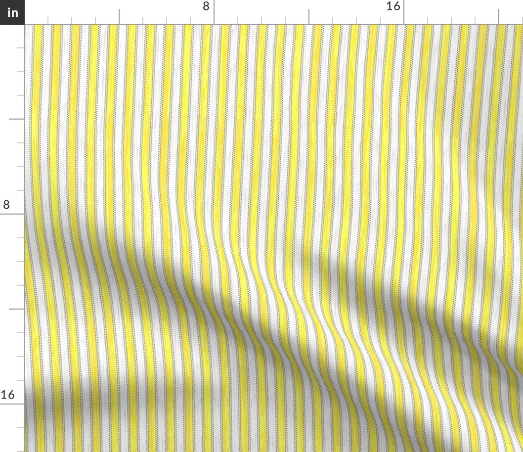 Painterly Lemon Stripe