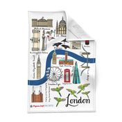 London tea towel 