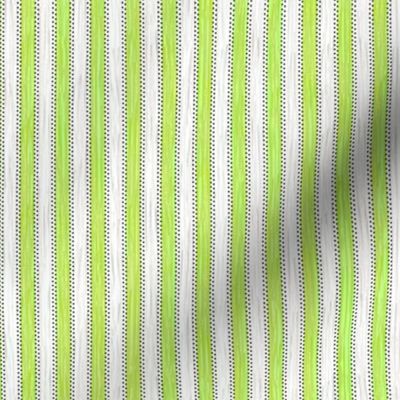 Painterly Green Apple Stripe