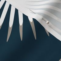 Art Deco Cranes - Midnight/White 10" Wingspan