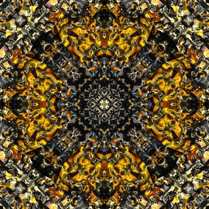 JEWELS  KALEIDOSCOPE gold metal black charcoal PSMGE