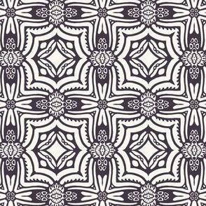 Hand drawn mosaic tile shapes. Repeating geo azulejo background. Hand drawn mosaic tile shapes. Repeating geo azulejo background. 