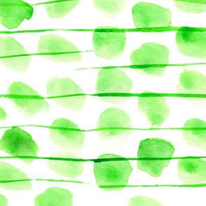 Greenery stains with lines • watercolor abstract modern print