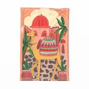 Teatowel Camel wall hanging India Morocco