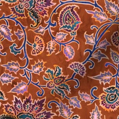 mendhi floral_rust