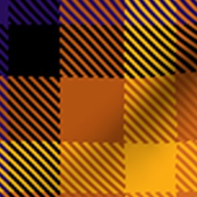 Boxed Plaid in Orange Purple Yellow Gray Black All Fall