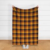 Boxed Plaid in Orange Purple Yellow Gray Black All Fall