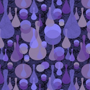Mod spots and  drops - purple on black