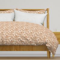 Bronze Sunflower Contour (white linen) 8”