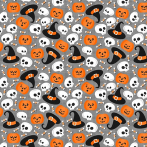 halloween mess on gray regular size