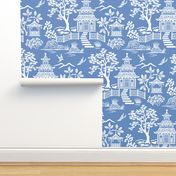 Chinoiserie Pagoda Blue