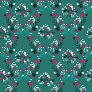 Christmas flower pattern28-01