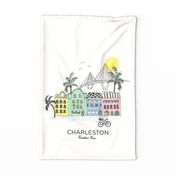 Charleston tea towel