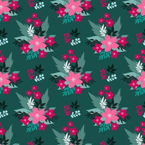 Christmas flower pattern35