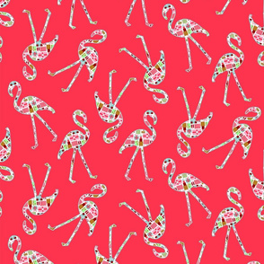 Christmas Flamingo Silhouettes |Christmas Gifts|HOT PINK|Renee Davis