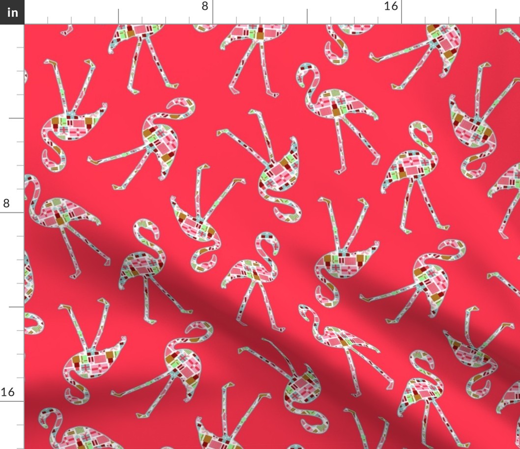 Christmas Flamingo Silhouettes |Christmas Gifts|HOT PINK|Renee Davis