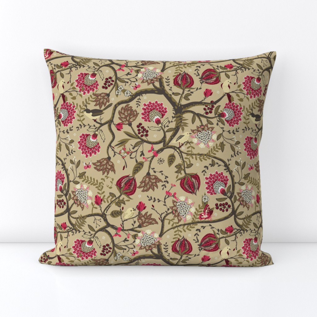 Chintz floral | latte