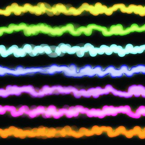 Neon squiggles stripe