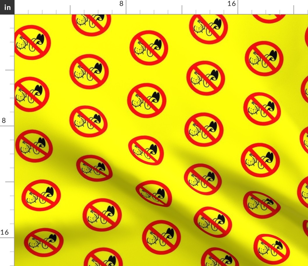No Ball Lickers  on Yellow