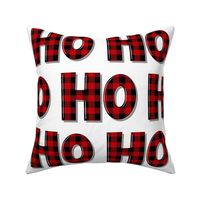 Buffalo Plaid Ho Ho Ho - medium scale