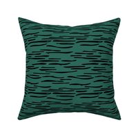 Abstract waves zebra stripes animal print or ocean wave sea life design autumn winter forest hunter green