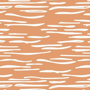Abstract waves zebra stripes animal print or ocean wave sea life design autumn winter soft peach plum orange