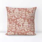 Chinoiserie Pagoda Brick Red