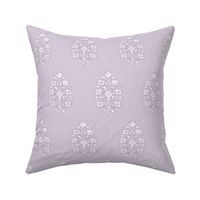 Lavender mughal violet flower lavender floral block print