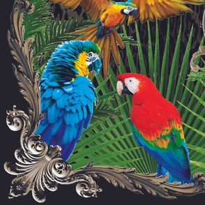 Parrots Shirt Panel