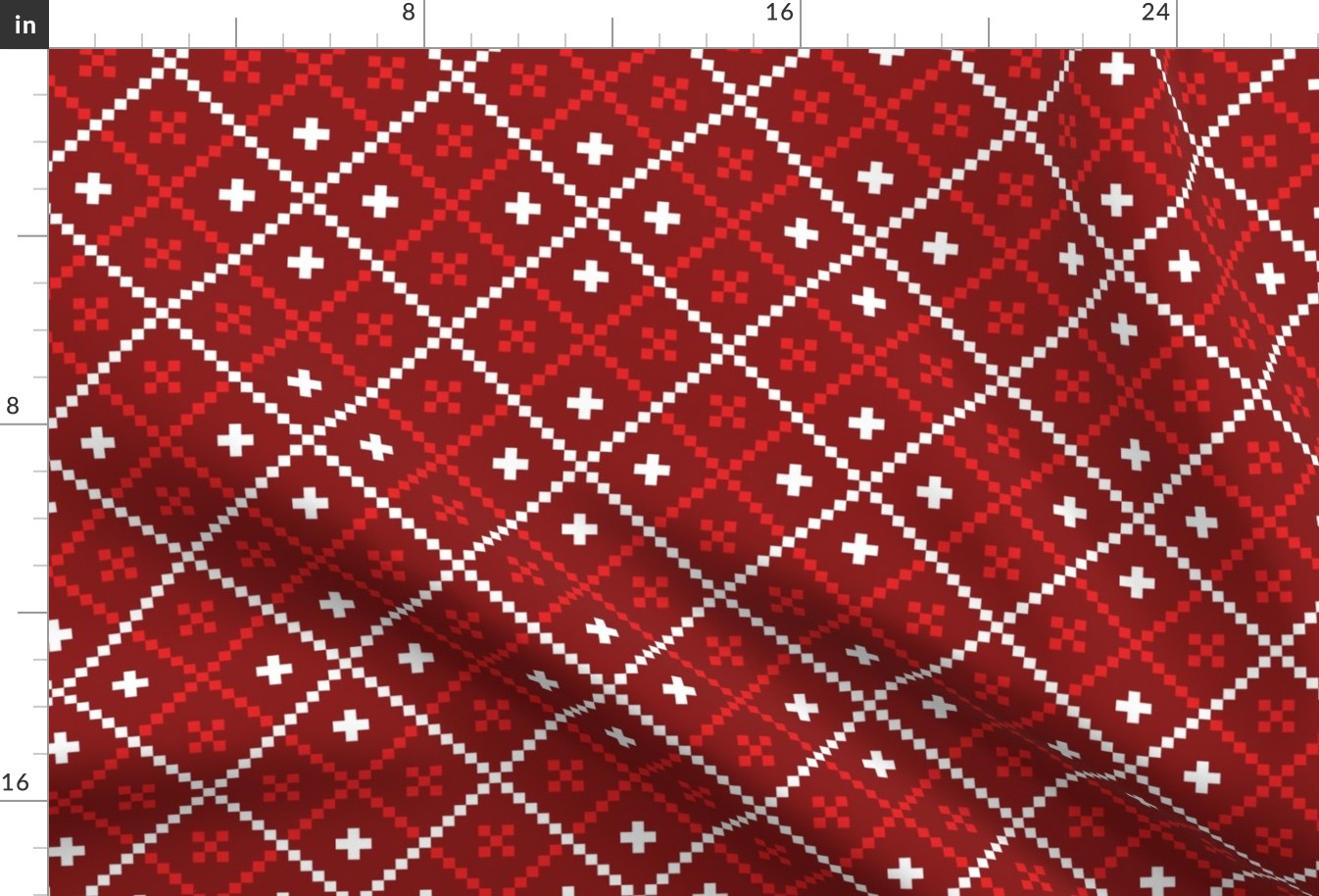 Christmas folk pattern