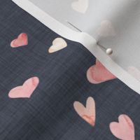 Ombre Watercolor Hearts // Trout Linen