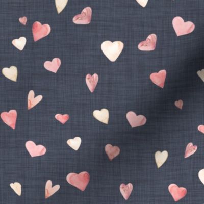 Ombre Watercolor Hearts // Trout Linen