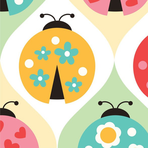 Whimsical Ladybugs Juvenile ~ Wallpaper