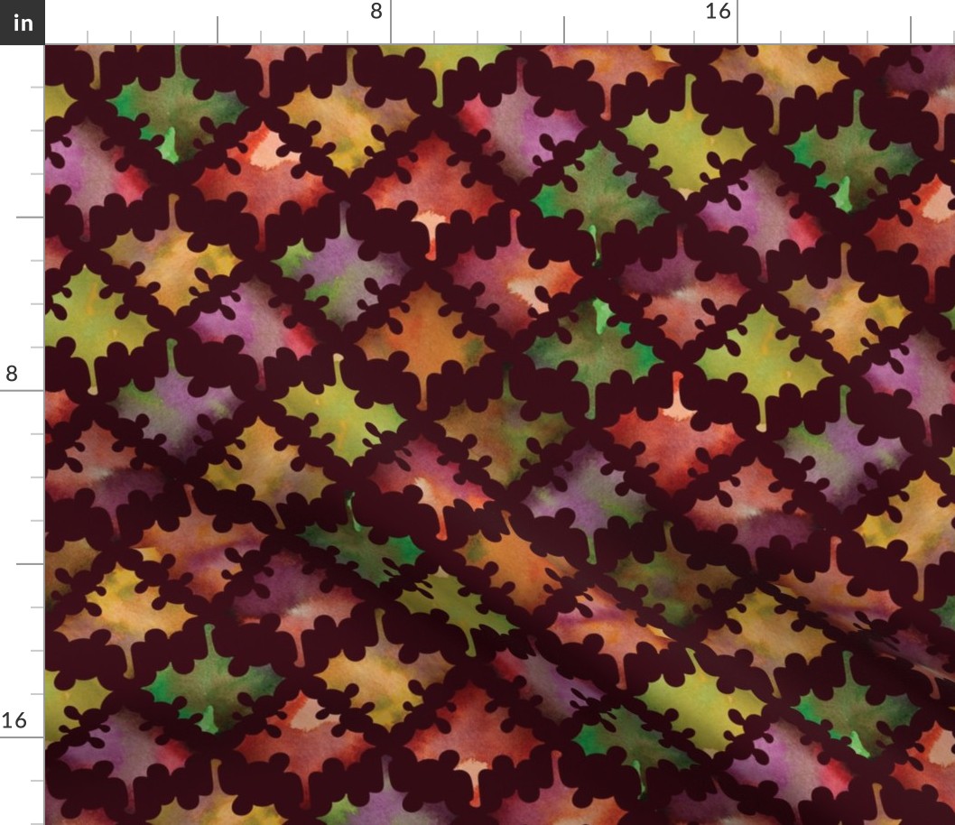 Fall Maple Leaf on Maroon by ArfulFreddy