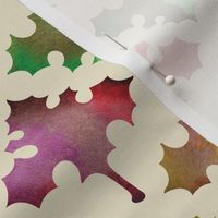 Fall Maple Leaf on Creme by ArtfulFreddy