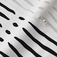 vertical dash mud cloth stripes - black and white - mud cloth inspired home decor wallpaper - LAD19