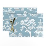 Chinoiserie Pagoda Light Blue