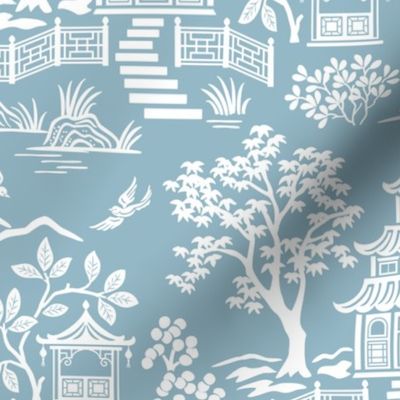 Chinoiserie Pagoda Light Blue