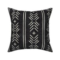 mud cloth arrow stripes - onyx - mudcloth tribal - LAD19