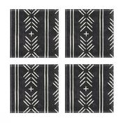 mud cloth arrow stripes - onyx - mudcloth tribal - LAD19